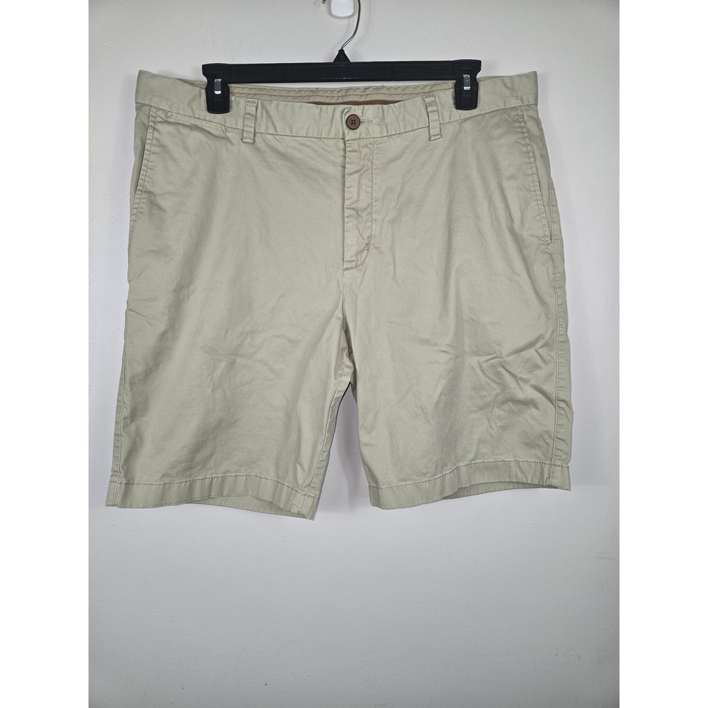 Tommy Bahama Boracay Chino Shorts Mens 40 Khaki Tan Cotton Stretch Flat Front